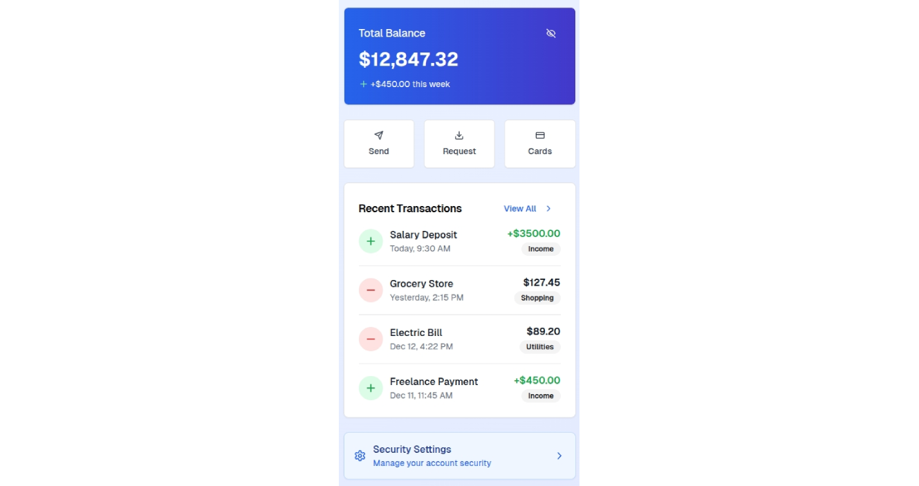 Aplicación de Fintech
